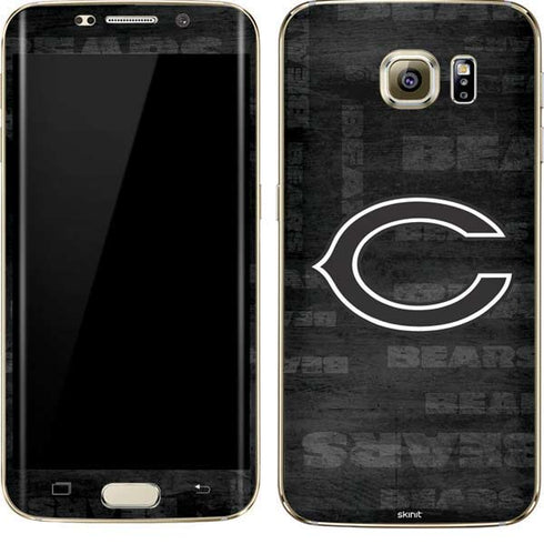 NFL Chicago Bears Black & White Galaxy S7 Edge Skin