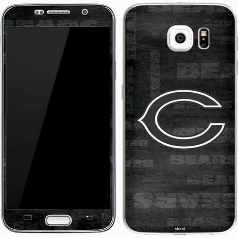 NFL Chicago Bears Black & White Galaxy S7 Skin