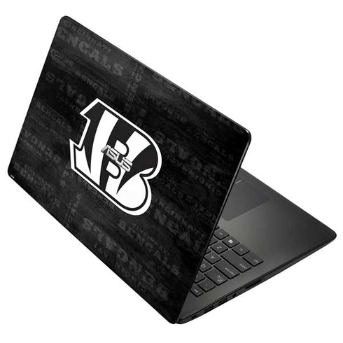 NFL Cincinnati Bengals Black & White Asus X502CA 15.6 Skin