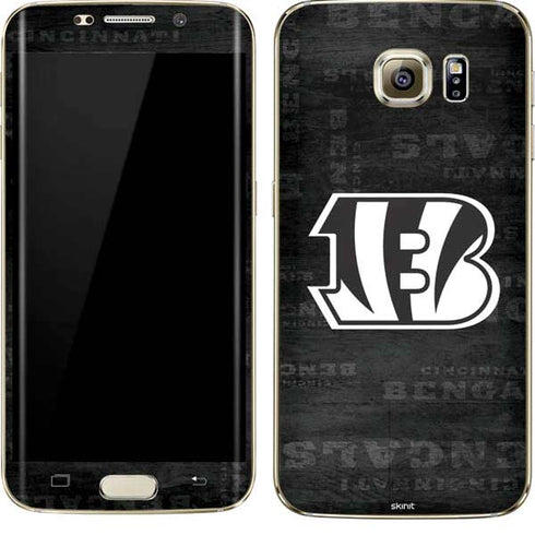 NFL Cincinnati Bengals Black & White Galaxy S7 Edge Skin