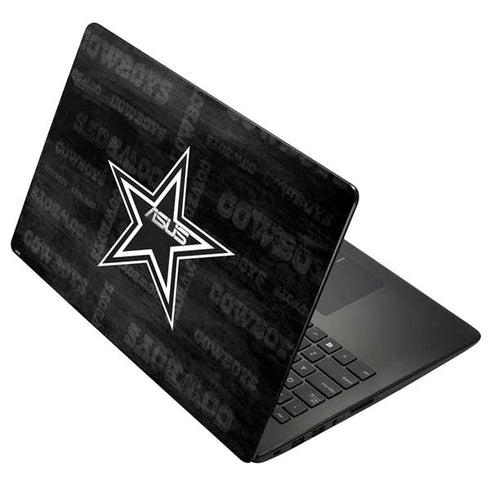 NFL Dallas Cowboys Black & White Asus X502CA 15.6 Skin