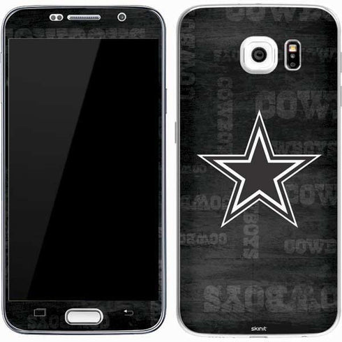 NFL Dallas Cowboys Black & White Galaxy S7 Skin
