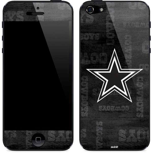 NFL Dallas Cowboys Black & White iPhone 5/5s/5SE Skin