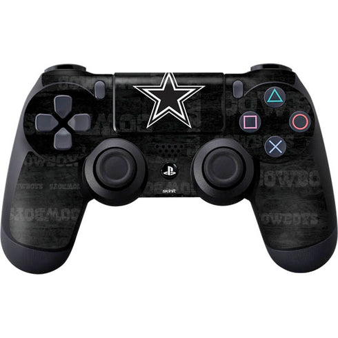 NFL Dallas Cowboys Black & White PS4 Controller Skin