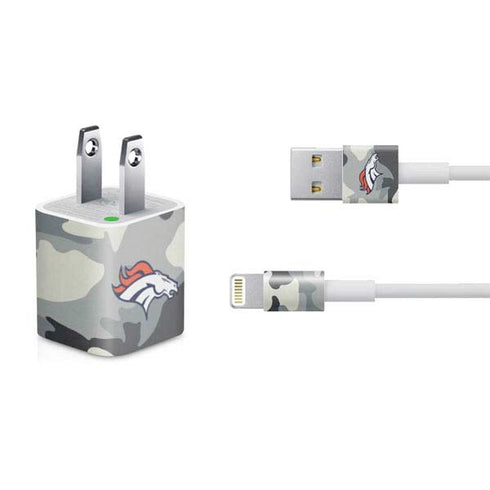 NFL Denver Broncos Camo iPhone Charger (5W USB) Skin