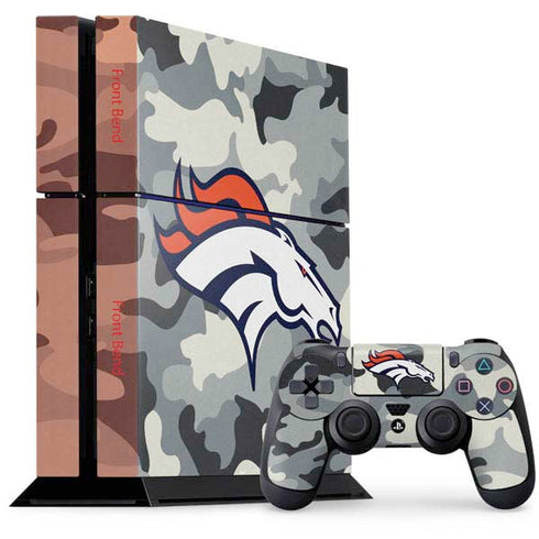 NFL Denver Broncos Camo PS4 Console and Controller Bundle Skin