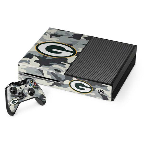 NFL Green Bay Packers Camo Xbox One Console and Controller Bundle Skin