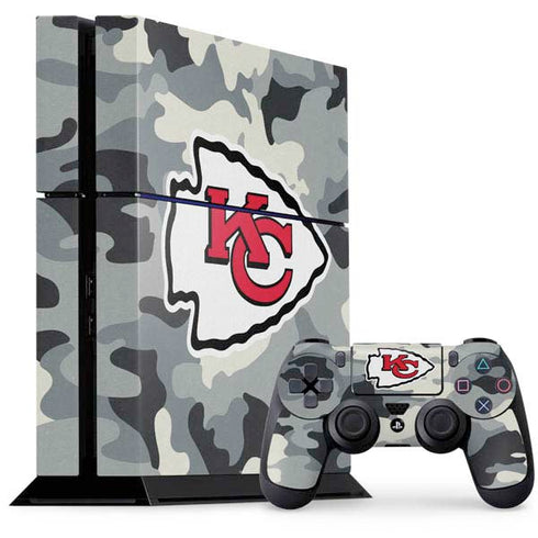 NFL Kansas City Chiefs Camo PS4 Console and Controller Bundle Skin
