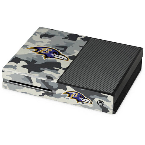 NFL Baltimore Ravens Camo Xbox One Console Skin