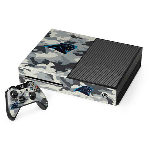 NFL Carolina Panthers Camo Xbox One Console and Controller Bundle Skin