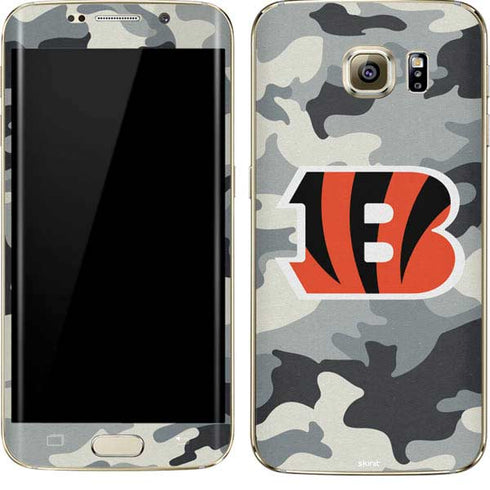 NFL Cincinnati Bengals Camo Galaxy S7 Edge Skin