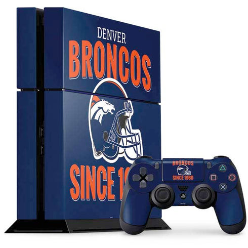 NFL Denver Broncos Helmet PS4 Console and Controller Bundle Skin