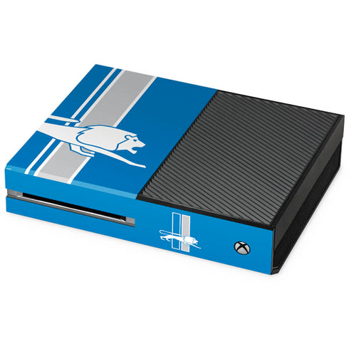 NFL Detroit Lions Retro Logo Xbox One Console Skin