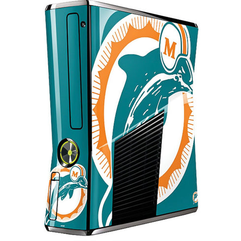 NFL Miami Dolphins Retro Logo Xbox 360 Slim (2010) Skin