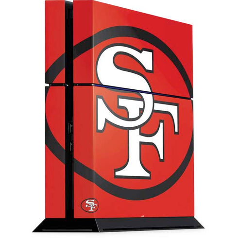 NFL San Francisco 49ers Retro Logo PS4 Console Skin
