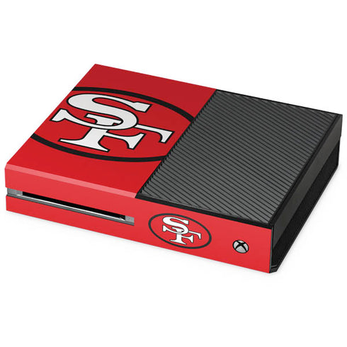 NFL San Francisco 49ers Retro Logo Xbox One Console Skin