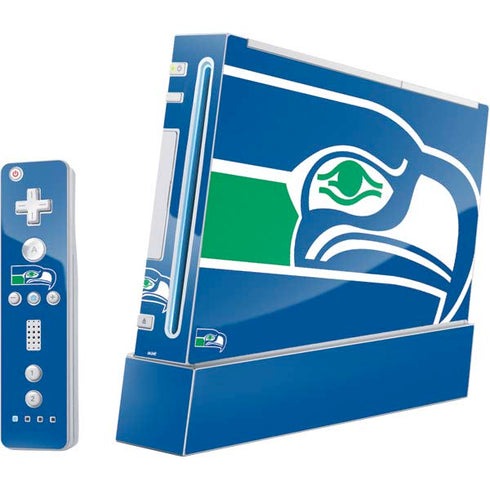 NFL Seattle Seahawks Retro Logo Wii (Includes 1 Controller) Skin