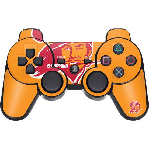 NFL Tampa Bay Buccaneers Retro Logo PS3 Dual Shock wireless controller Skin