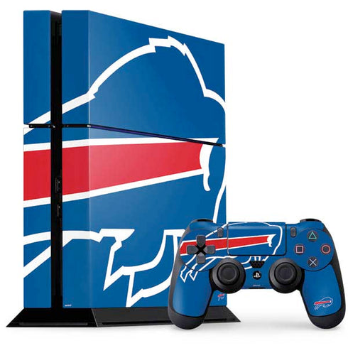 NFL Buffalo Bills Large Logo PS4 Console and Controller Bundle Skin