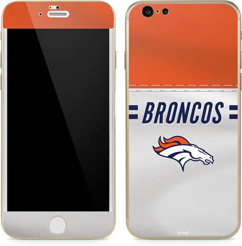 NFL Denver Broncos White Striped iPhone 6/6s Skin