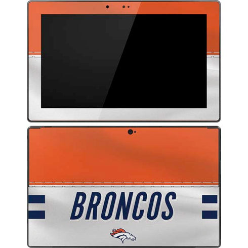 NFL Denver Broncos White Striped Surface Pro Tablet Skin