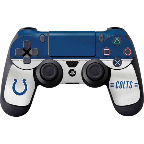 NFL Indianapolis Colts White Striped PS4 Controller Skin