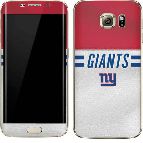 NFL New York Giants White Striped Galaxy S7 Edge Skin