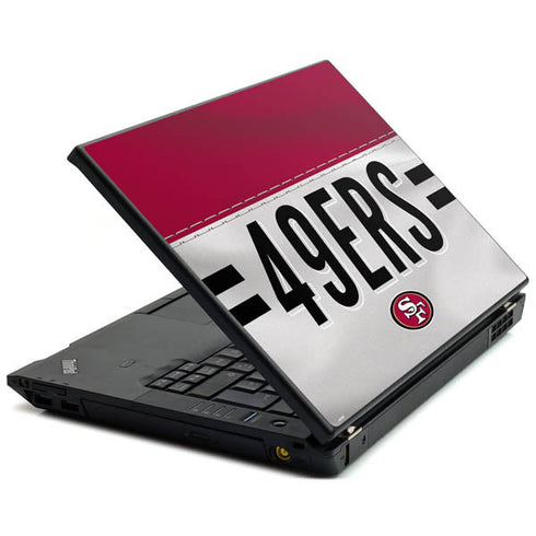 NFL San Francisco 49ers White Striped Lenovo T420 Skin