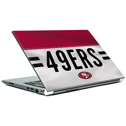 NFL San Francisco 49ers White Striped Portege Z30t/Z30t-A Skin