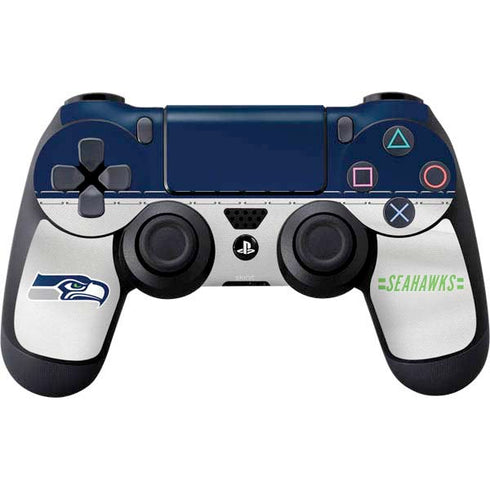 NFL Seattle Seahawks White Striped PS4 Controller Skin