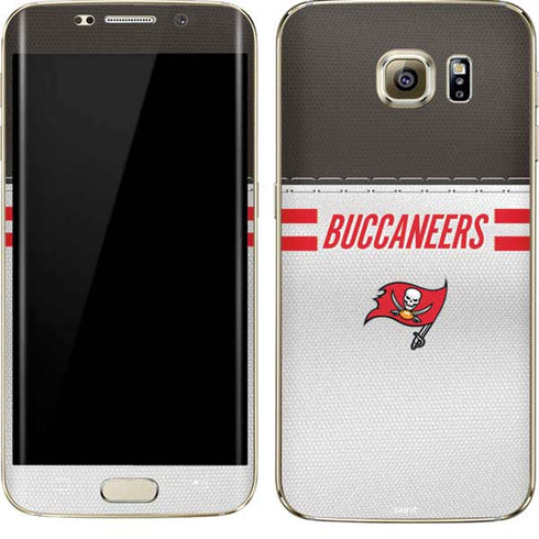 NFL Tampa Bay Buccaneers White Striped Galaxy S7 Edge Skin