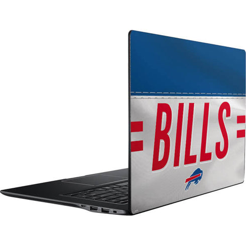 NFL Buffalo Bills White Striped Ativ Book 9 (15.6in 2014) Skin