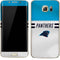 NFL Carolina Panthers White Striped Galaxy S7 Edge Skin