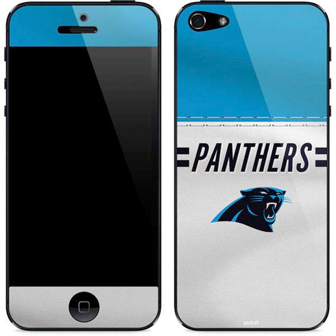 NFL Carolina Panthers White Striped iPhone 5/5s/5SE Skin