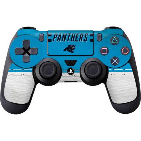 NFL Carolina Panthers White Striped PS4 Controller Skin