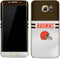 NFL Cleveland Browns White Striped Galaxy S7 Edge Skin