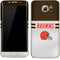 NFL Cleveland Browns White Striped Galaxy S7 Edge Skin