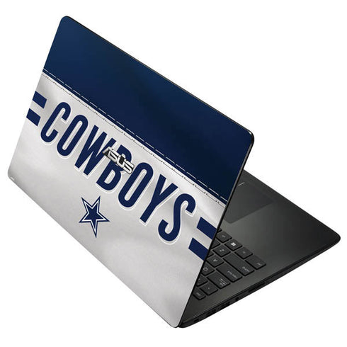 NFL Dallas Cowboys White Striped Asus X502CA 15.6 Skin