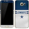 NFL Dallas Cowboys White Striped Galaxy S7 Edge Skin
