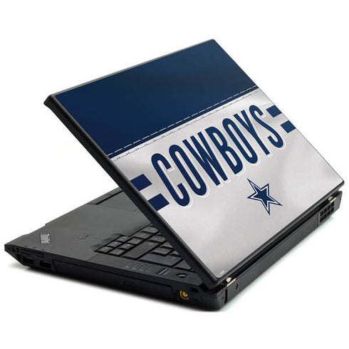 NFL Dallas Cowboys White Striped Lenovo T420 Skin