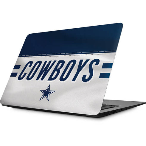 NFL Dallas Cowboys White Striped Apple MacBook Skin