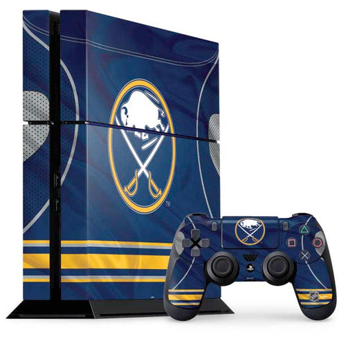 NHL Buffalo Sabres Home Jersey PS4 Console and Controller Bundle Skin