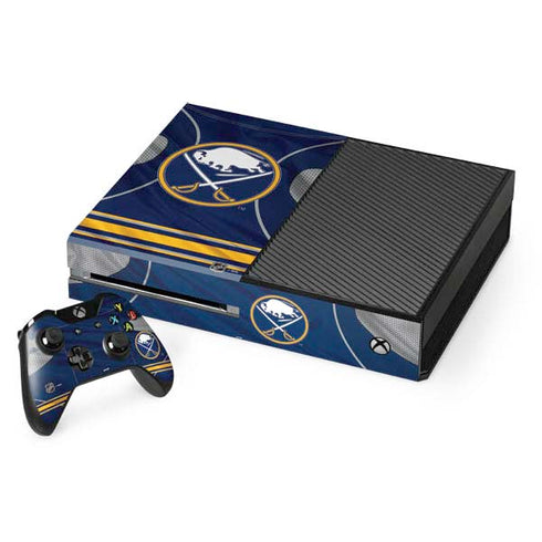 NHL Buffalo Sabres Home Jersey Xbox One Console and Controller Bundle Skin