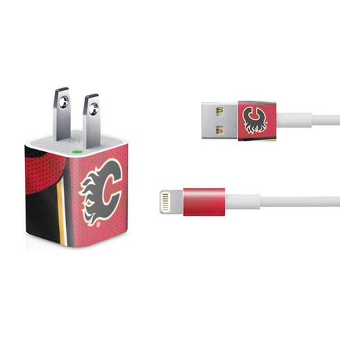 NHL Calgary Flames Home Jersey iPhone Charger (5W USB) Skin