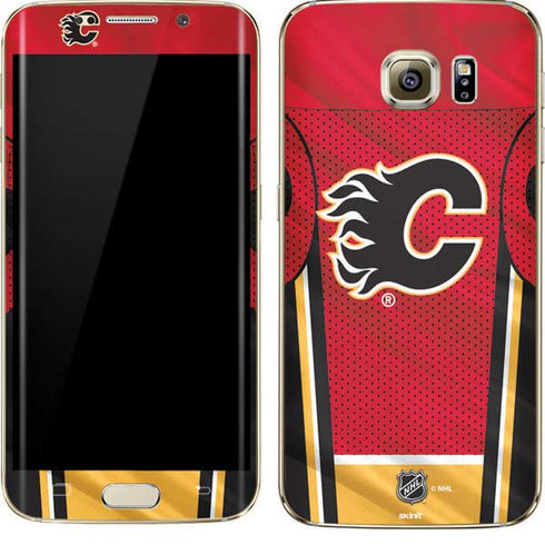NHL Calgary Flames Home Jersey Galaxy S7 Edge Skin