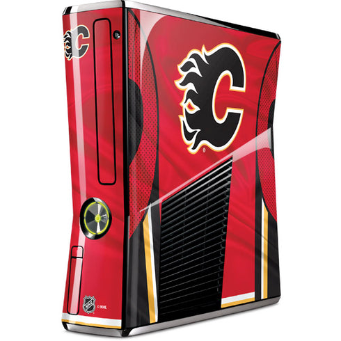 NHL Calgary Flames Home Jersey Xbox 360 Slim (2010) Skin
