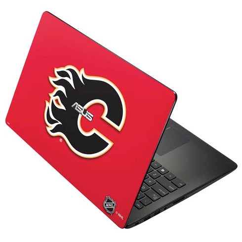 NHL Calgary Flames Solid Background Asus X502CA 15.6 Skin