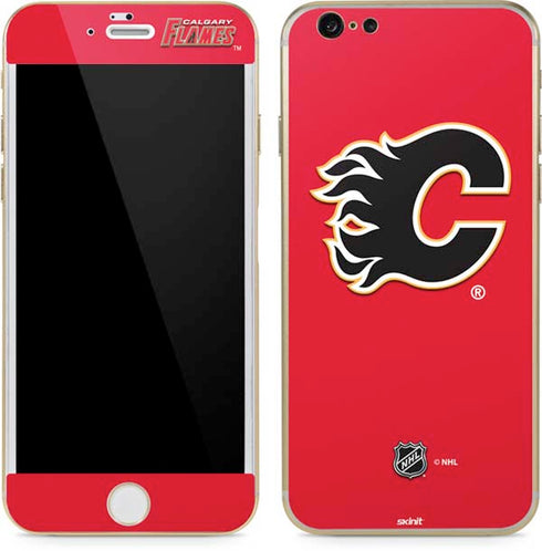 NHL Calgary Flames Solid Background iPhone 6/6s Skin