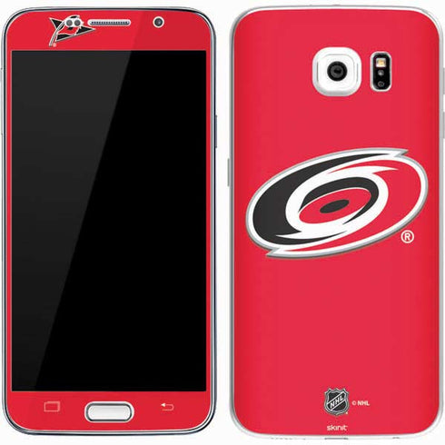 NHL Carolina Hurricanes Solid Background Galaxy S7 Skin