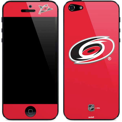 NHL Carolina Hurricanes Solid Background iPhone 5/5s/5SE Skin